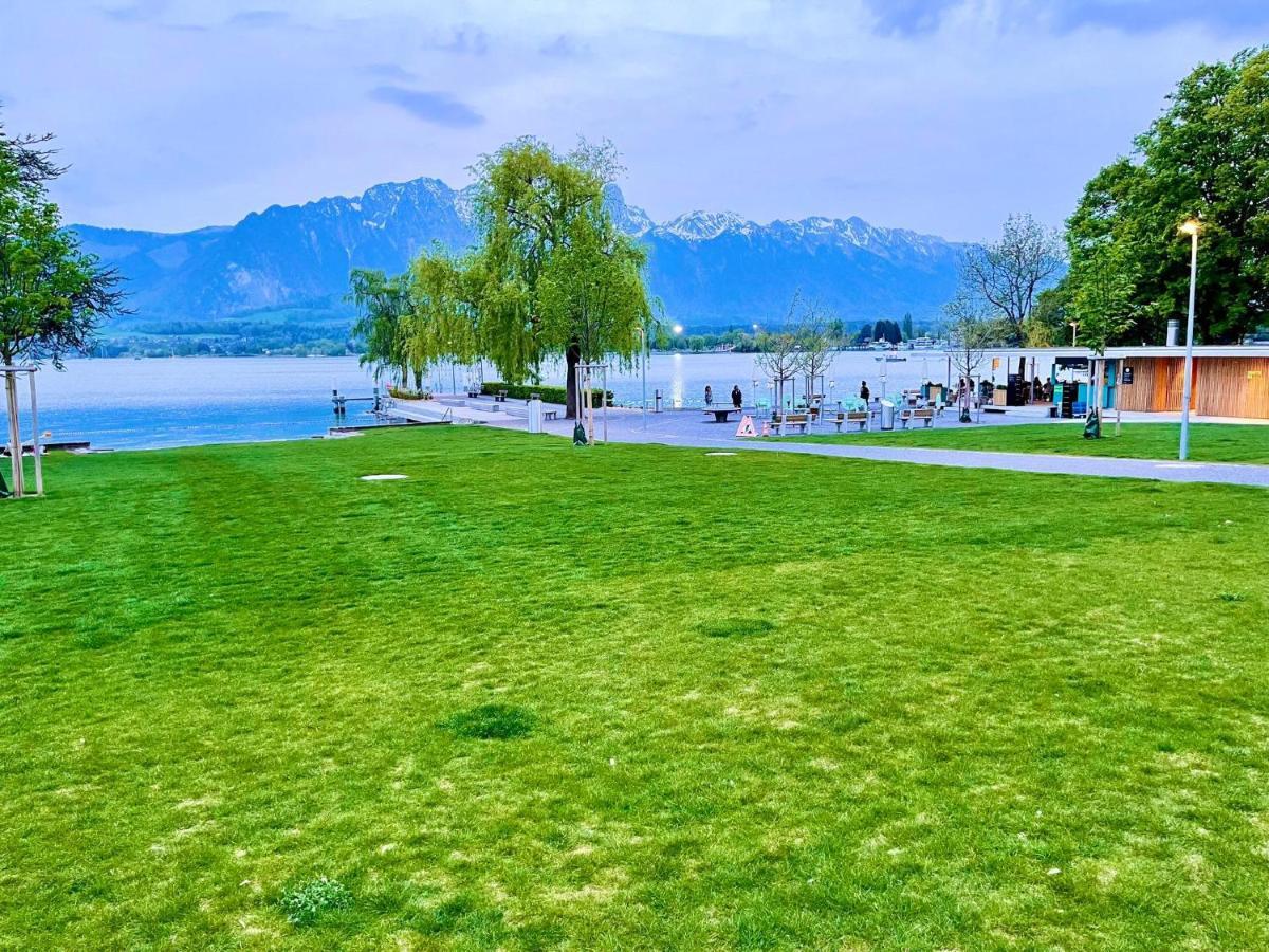 Schoene Ferienwohnung Mit Seeblick Thun Ngoại thất bức ảnh